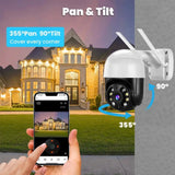 DDBROUGEN A8B PTZ Camera - 4K 8MP AI Humanoid Detection Outdoor Security Hooks - stepyours.com