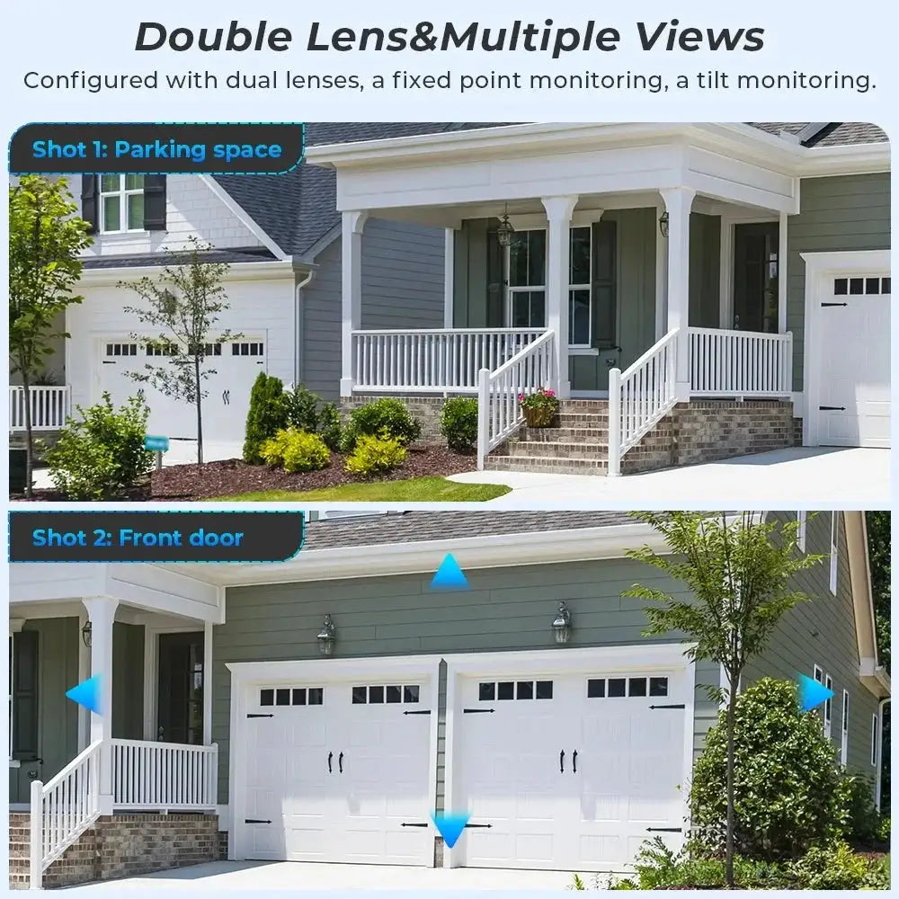 O - KAM 10MP Dual Lens PTZ WiFi Camera - AI Humanoid Detection and Auto Tracking - stepyours.com
