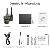 INQMEGA 5MP 4G Solar Security Camera IP66 Waterproof WiFi