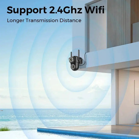 Abuntu Outdoor WiFi Camera - 8MP 4K Dual Lens With AI Human Detection Hooks - stepyours.com