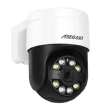 ASECAM 8MP 4K PTZ IP Camera Outdoor - AI Face Detection PoE Security Camera - stepyours.com