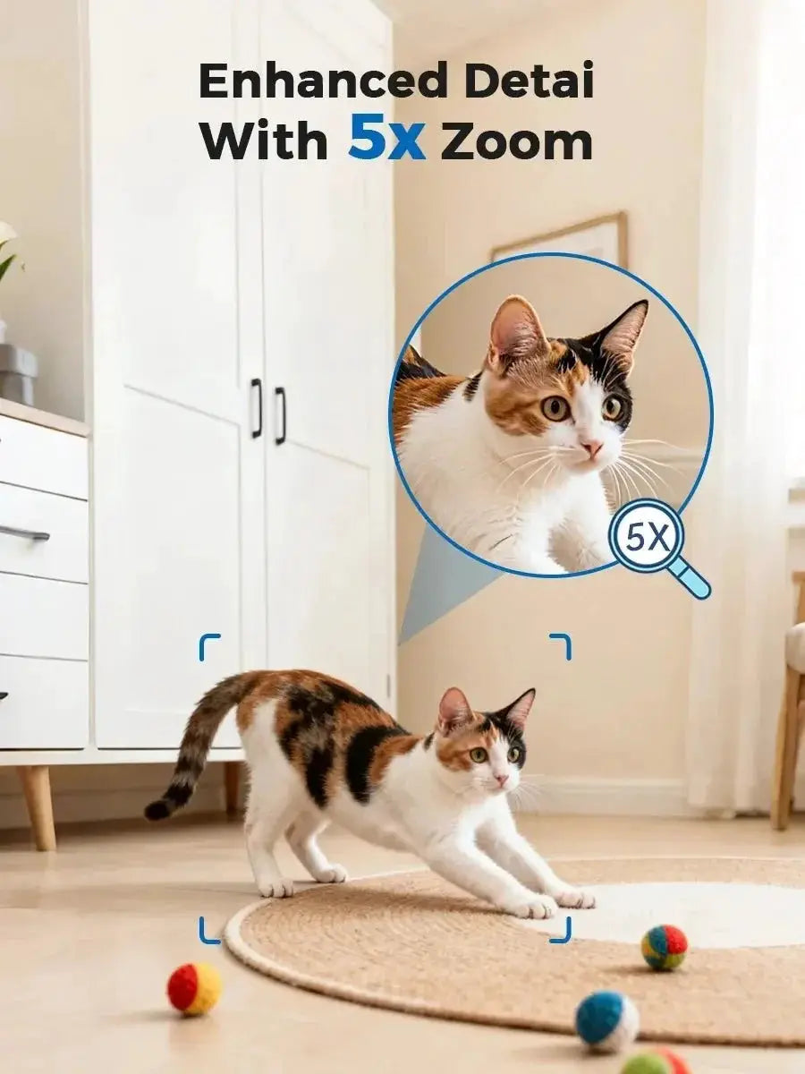PEGATAH 5MP One - Touch Call Indoor Baby Monitor WiFi Color Night Vision - stepyours.com