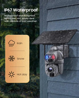 SHIWOJIA Solar 4G Security Camera With 360 Night Vision And 36X Zoom - stepyours.com