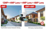 ASECAM 12MP 6K WiFi Outdoor Camera - AI Tracking, 8X Zoom, Dual Screen - stepyours.com