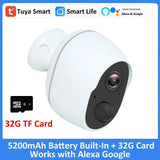 Solar Outdoor Security Camera Rechargeable Battery Alexa