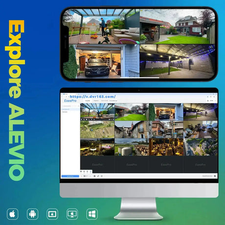 ALEVIO 2.5K Solar Outdoor Wireless Security Camera - AI Detection - stepyours.com