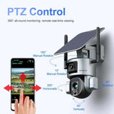 Outdoor Solar Dual Lens Security Camera 4K Resolution