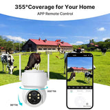 WiFi PTZ Solar Outdoor Camera 3MP 355 Pan 90 Tilt With iCsee App - stepyours.com