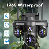 Difang 5MP WiFi IP Camera Outdoor PTZ 10x Zoom Auto Tracking CCTV - stepyours.com