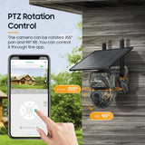 INQMEGA 5MP 4G Solar Security Camera IP66 Waterproof WiFi