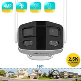 Hooked On Security Tuya Smart 4MP 2.5K Dual Lens Outdoor Camera Night Vision - stepyours.com