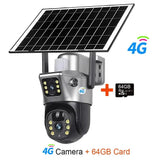 V380 Pro Solar Security Camera - Dual Lenses 8MP 4K PIR Night Vision Outdoor - stepyours.com