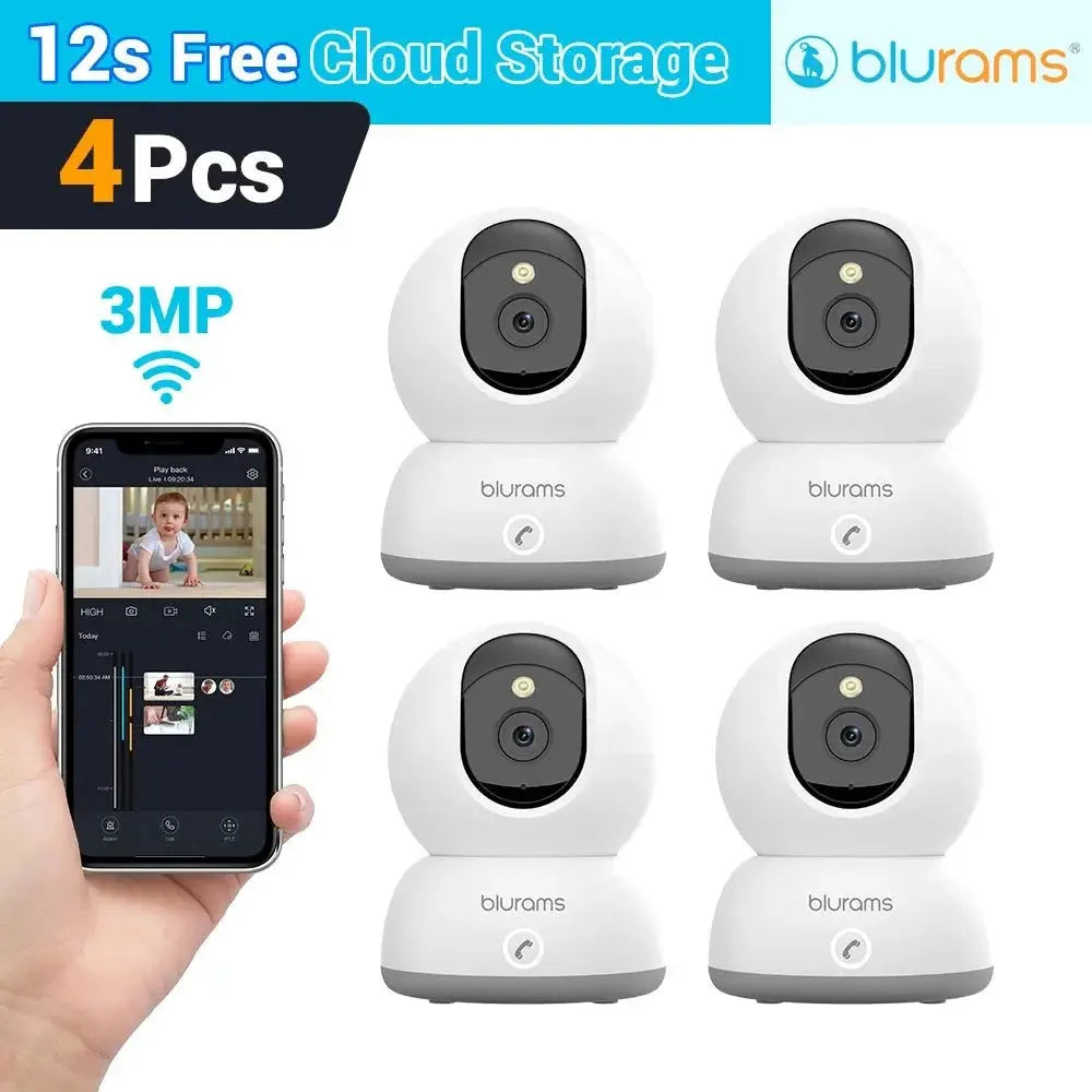 BoyKeep Baby Monitor Camera 2K HD Motion Detection And Two Way Audio 360 View - stepyours.com