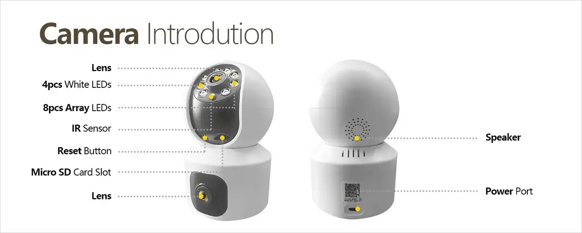 Tuya 8MP Dual Lens WiFi IP Camera - Color Night Vision With Auto Tracking - stepyours.com