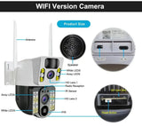 V380 Pro Solar 8MP 4K Wireless Camera - Dual Lens, 4G PIR Night Vision - stepyours.com