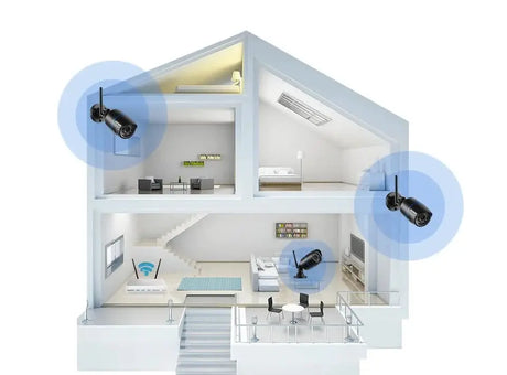 CamHi CamHipro 4MP Outdoor WiFi IP Camera - 2 - Way Audio Security Bullet - stepyours.com