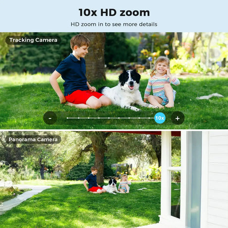 Abuntu 15MP 8K PTZ WiFi Outdoor Camera - 10X Zoom AI Human Detection - stepyours.com