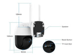 Hiseeu 4K 8MP PTZ WiFi IP Camera With 8X Zoom Night Vision And Smart Detection - stepyours.com