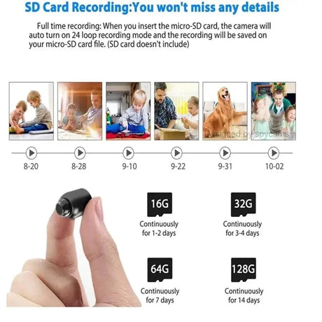1080P Wireless Mini Security Camera for Baby Monitoring