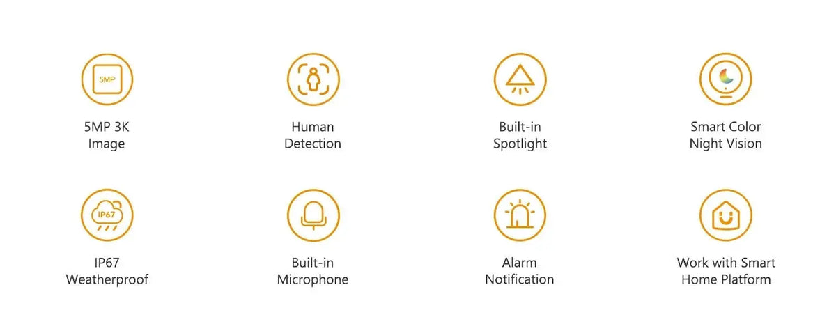 Imou Bullet 2E 5MP Color Night Vision Spotlight Outdoor Camera With Human Detect - stepyours.com