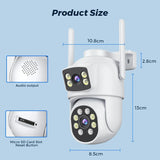 BESDER 10MP Dual - Lens Outdoor WiFi IP Camera - Auto - Tracking and Night Vision - stepyours.com