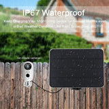 Solar Panel Security Camera Charger Outdoor Power Kit