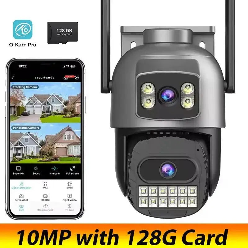 Okam Pro 15MP WiFi Outdoor Camera Auto Tracking 5X Digital Zoom PTZ Surveillance - stepyours.com