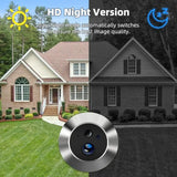 Yuezhe 3MP icam365 Peephole Doorbell Camera Wifi 4.3 Inch Digital Video Door Bell Security Smart Home Night PIR Wireless Bell by stepyours.com
