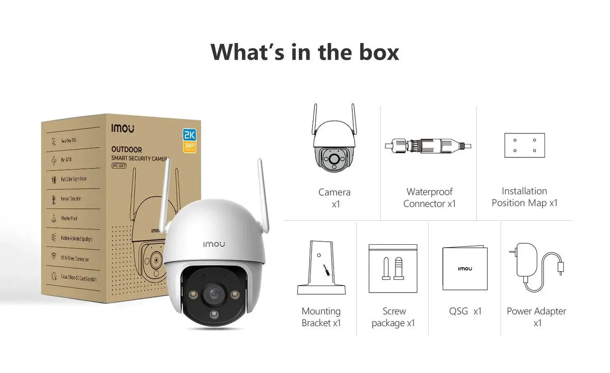 IMOU Cruiser SE Plus Outdoor WiFi Camera AI Human Detection Night Vision - stepyours.com