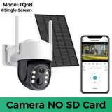 Solar WiFi Security Camera Outdoor Dual Lens 8MP 4K HD with Built - in Battery - stepyours.com