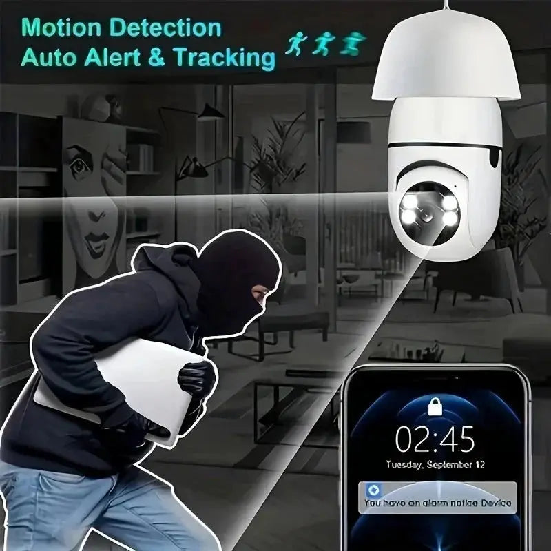 Ease Life App Light Bulb Security Camera Outdoor Wireless 5GHz 360 Degree E27 - stepyours.com