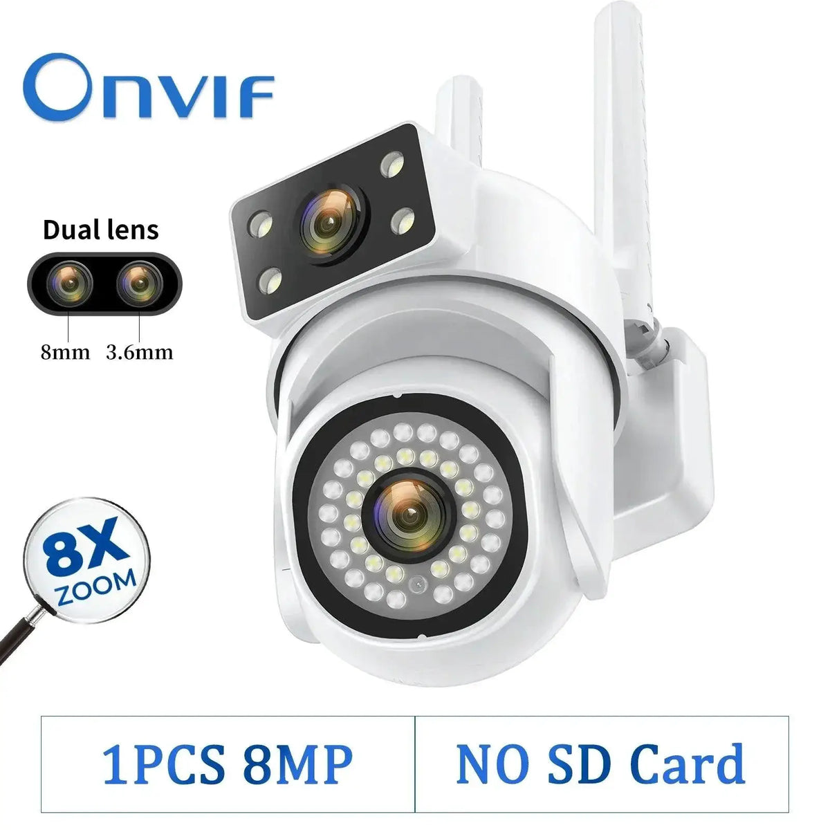 8MP Outdoor WiFi Camera With AI Smart Tracking System