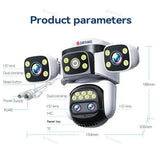Smart Outdoor WiFi 6 Camera 20MP 10x Optical Zoom PTZ Auto Tracking Waterproof - stepyours.com