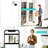 8MP WiFi Security Camera with Dual Lens Night Vision