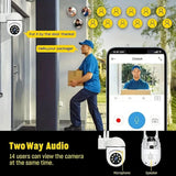 1080P Wireless Security Camera With Color Night Vision 2 Way Audio Pan Tilt Zoom - stepyours.com