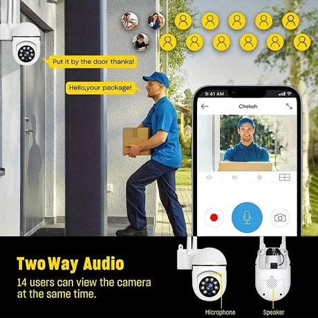 BoyKeep Wireless 1080P Security Camera Outdoor TwoWay Audio 360 NightVision - stepyours.com