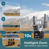 LS Vision Dual Screen Solar Camera 4G WiFi Outdoor Security 10X Zoom IP66 - stepyours.com