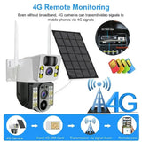 4K Solar CCTV Camera With Advanced Human Detection 10x Zoom