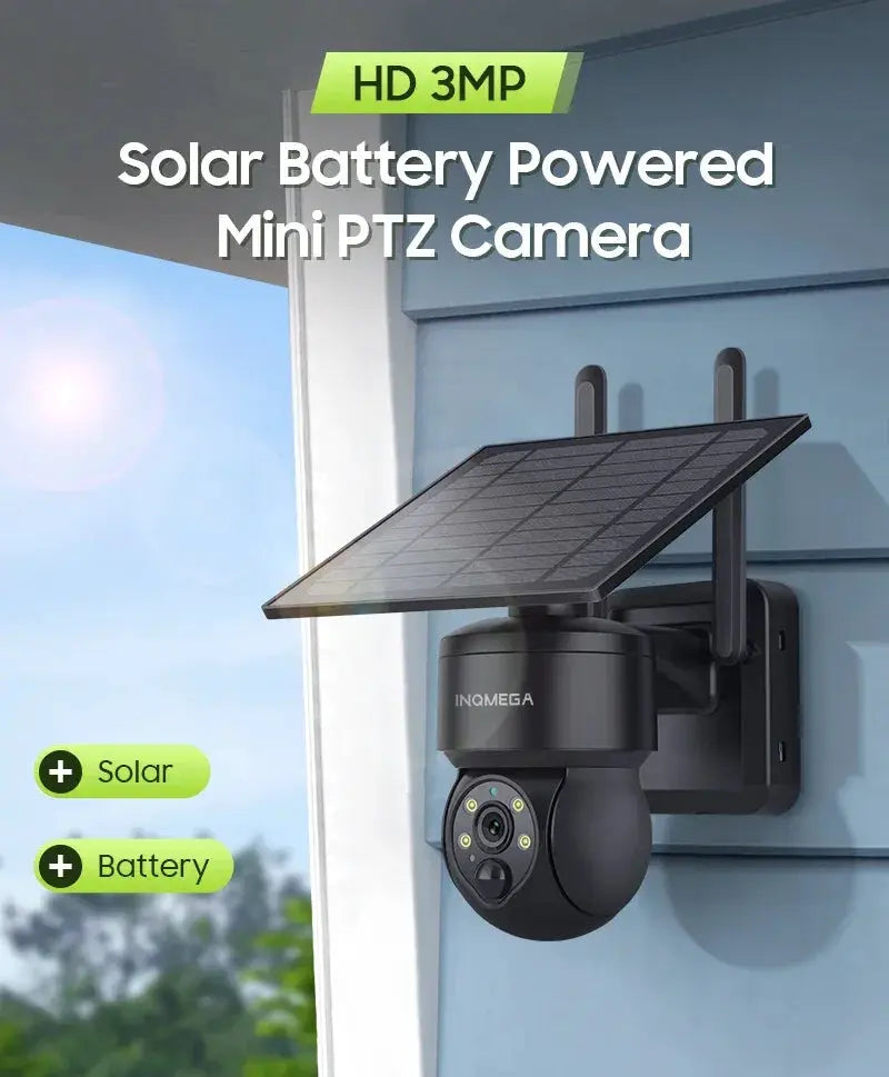 Tuya 3MP Solar Camera Outdoor WiFi Alexa 4G LTE SIM Light
