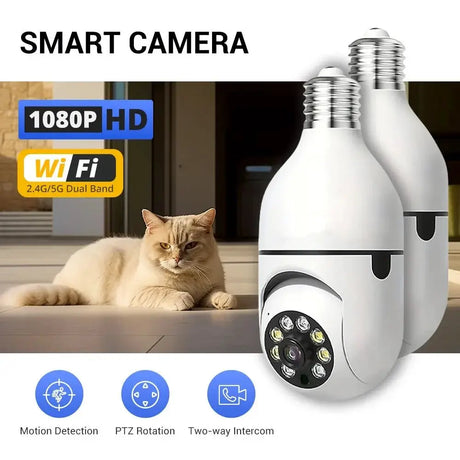 Ease Life App Light Bulb Security Camera Outdoor Wireless 5GHz 360 Degree E27 - stepyours.com