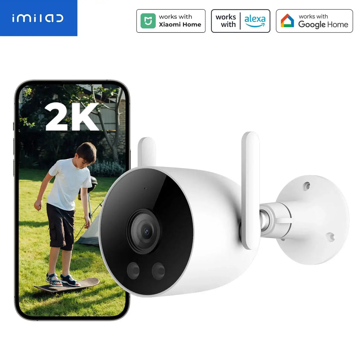 IMILAB EC3 Lite Outdoor Security Camera - 2K HD Color Night Vision - stepyours.com