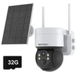 Solar Powered Outdoor Security Camera Wireless Surveillance