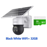Shiwojia 4G Sim Solar Camera With WiFi 6W Dual Lens 12X Zoom