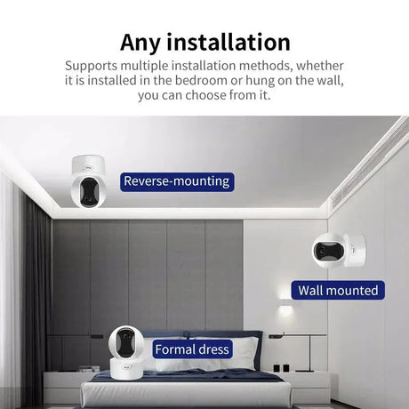 8MP WiFi Home Security Camera With Night Vision And Audio