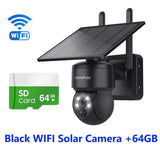 Shiwojia Wifi Wireless PTZ Solar Camera 4G SIM Outdoor 4MP