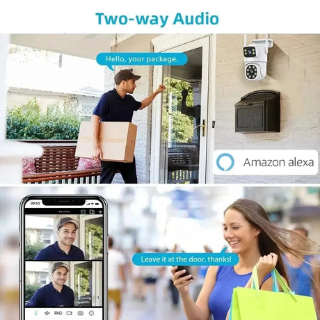 8MP Tuya WiFi PTZ Outdoor Security Camera With AI Auto Tracking Alexa ONVIF - stepyours.com