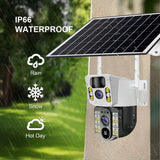 V380 Pro Solar 8MP 4K Wireless Camera - Dual Lens, 4G PIR Night Vision - stepyours.com