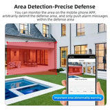 Outdoor Wireless Security IP Camera 6K 12MP Dual Lens PTZ Smart Tracking - stepyours.com