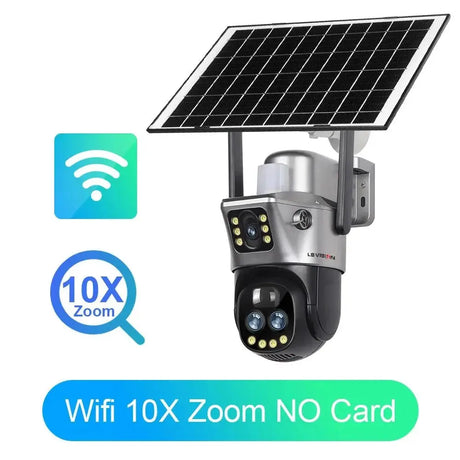 LS Vision Dual Screen Solar Camera 4G WiFi Outdoor Security 10X Zoom IP66 - stepyours.com