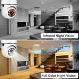 AI Powered Smart Bulb Camera With Color Night Vision Tech